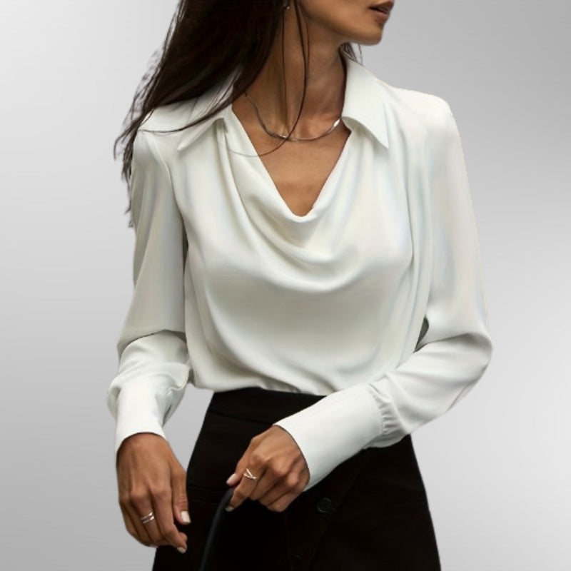 Violet™ | Blusa de Cetim Elegante