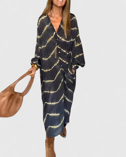 Amelie™ | Vestido Longo Listrado Boho Elegante