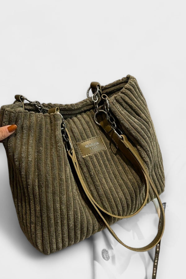 Olivia - Bolsa de Ombro de Cordão Macio