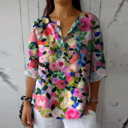 Mavis | Blusa Casual com Estampa Floral