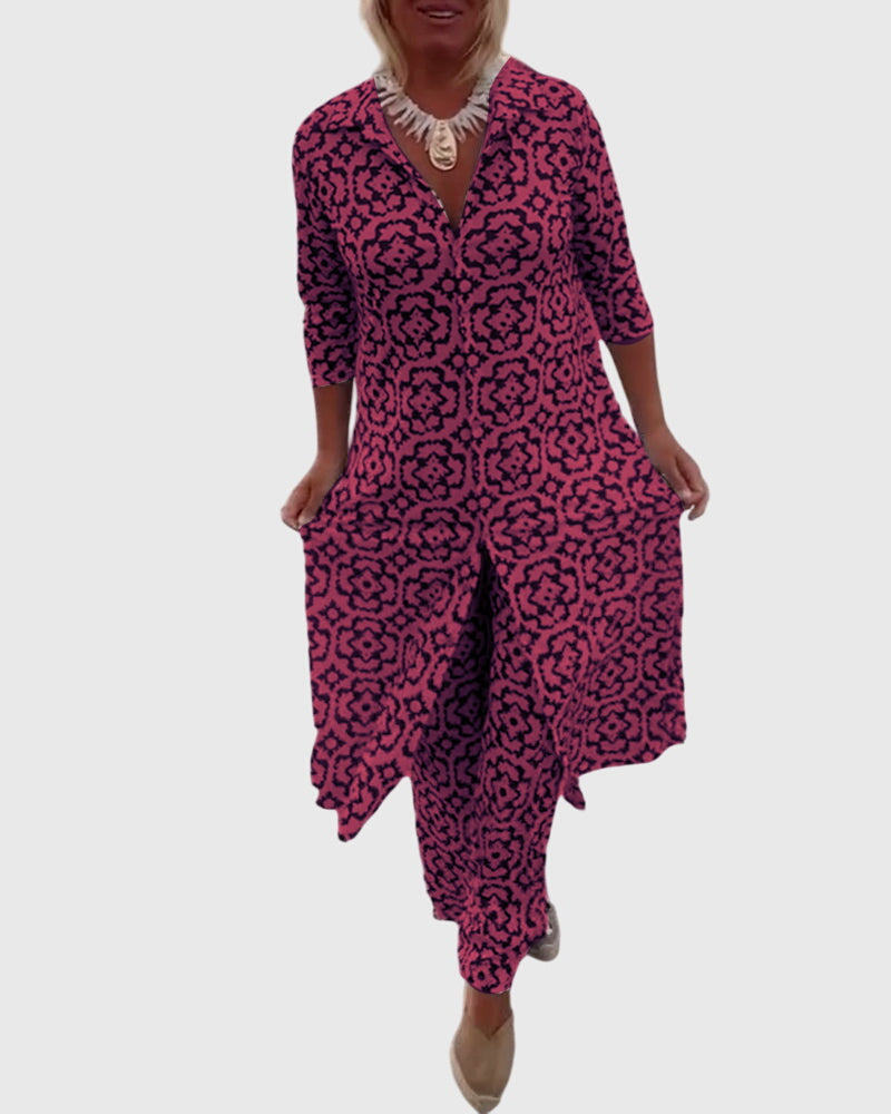 Gabriella™ | Conjunto Vintage Elegante de Duas Peças