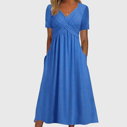 Viola™ | Vestido Midi com Controle de Barriga