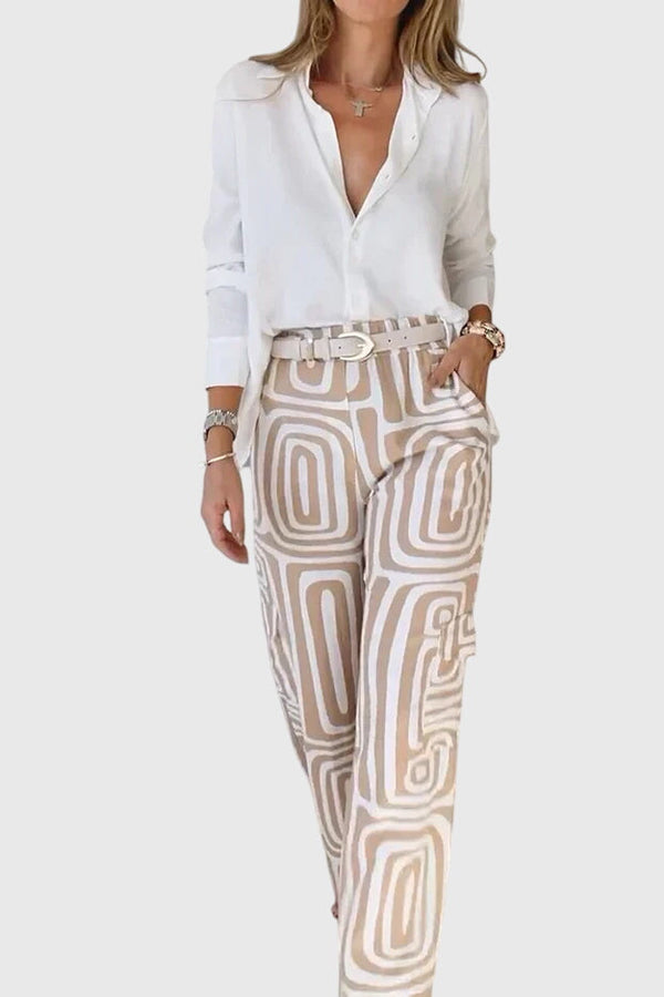 Emilia™ | Calças Estilosas + Blusa e Cinto Grátis