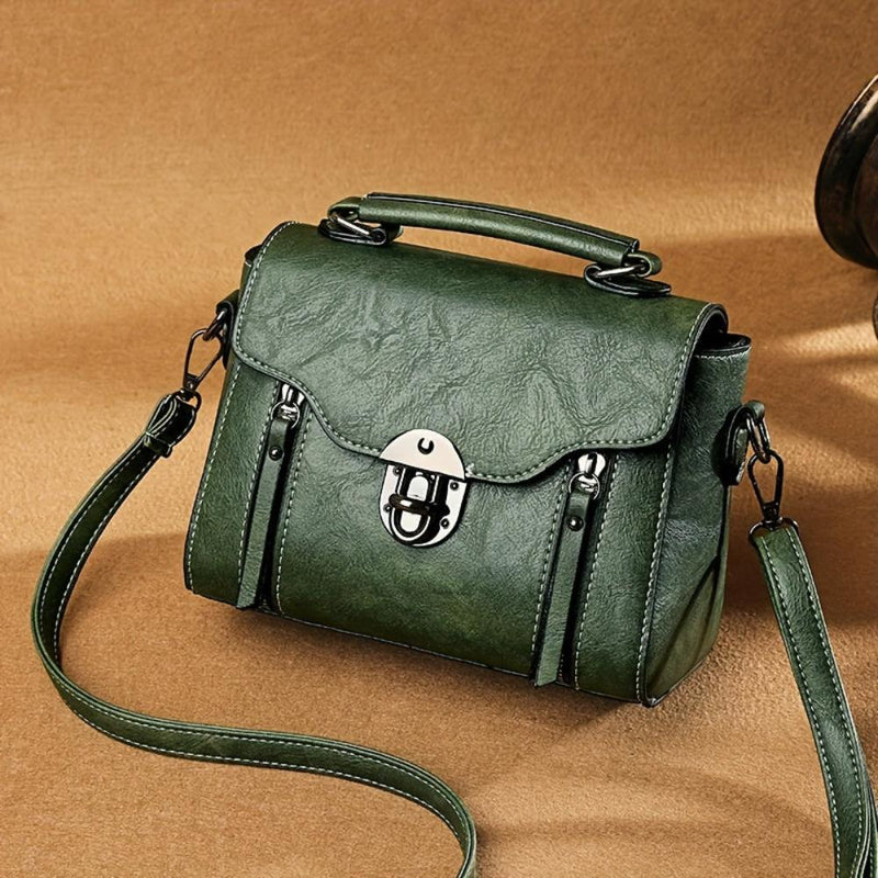 Zoe™ Elegância Atemporal | Bolsa Vintage com Aba