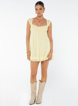 Vestido Mini Carlita Amarelo