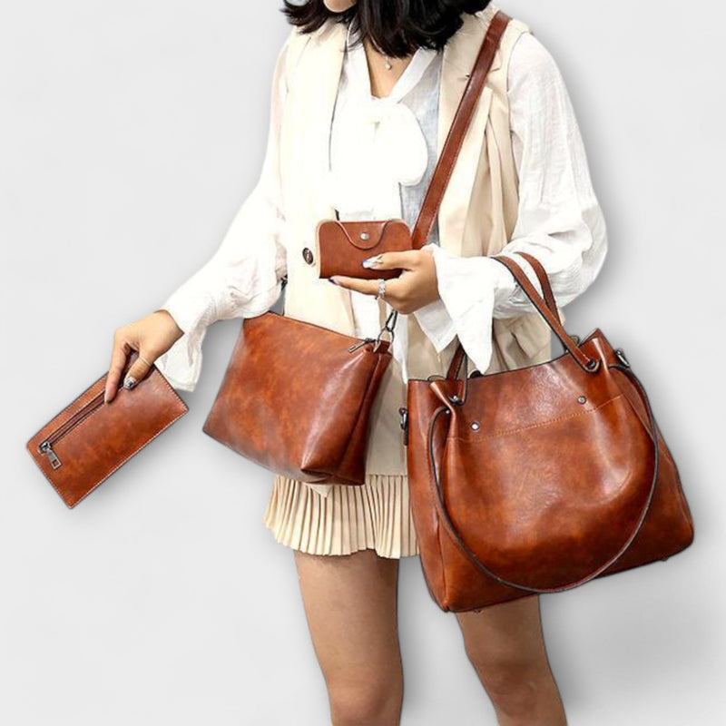 Olivia - Conjunto de 4 Peças de Bolsas Vintage