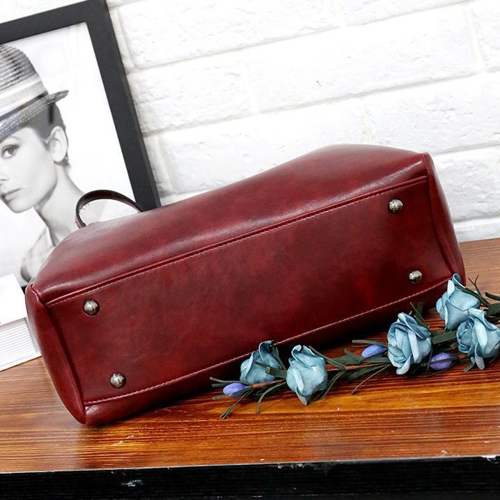 LUISE™ | Conjunto de 4 Bolsas Vintage Feitas de Couro Ecológico