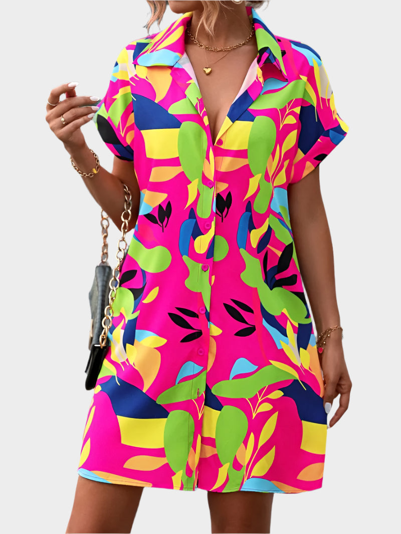 Vestido Camisa com Estampa