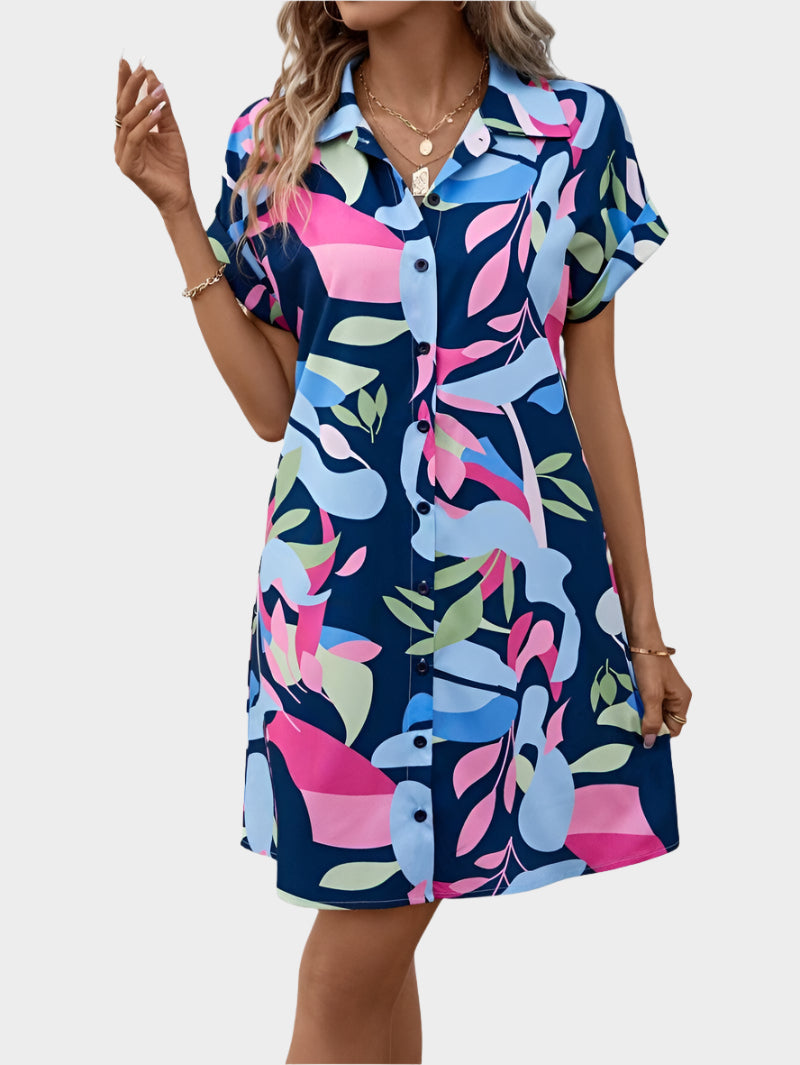 Vestido Camisa com Estampa
