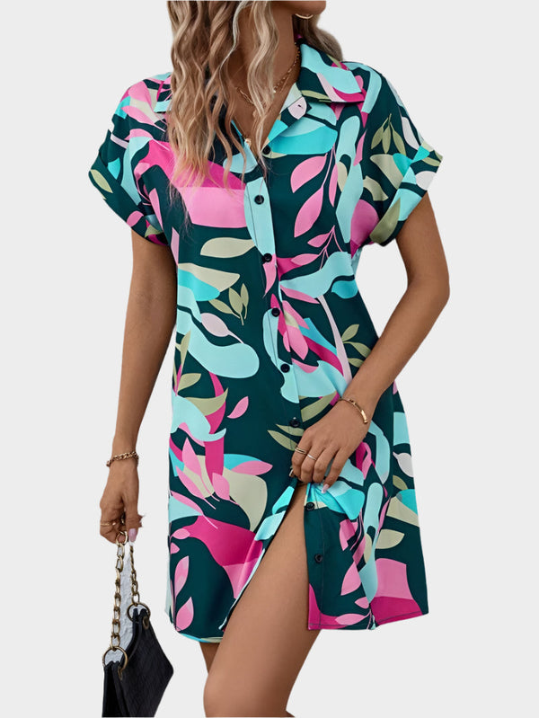 Vestido Camisa com Estampa