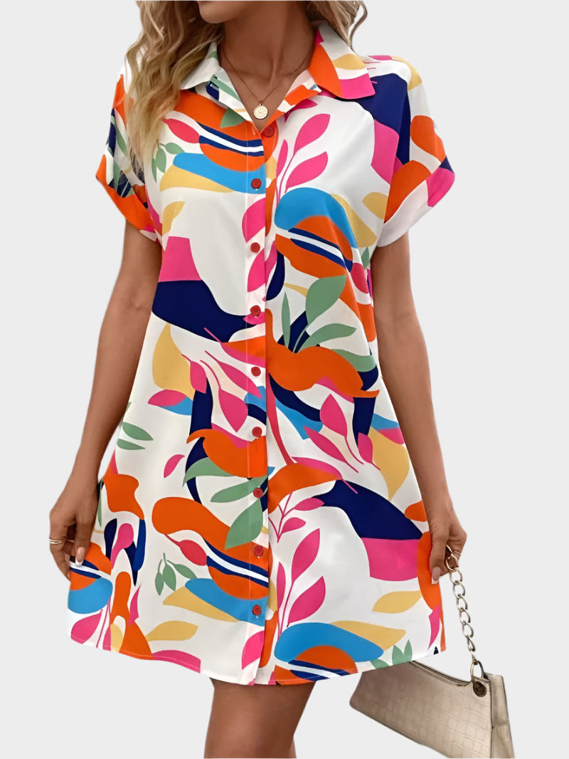 Vestido Camisa com Estampa