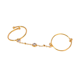 Anel de Corrente Gold Nova