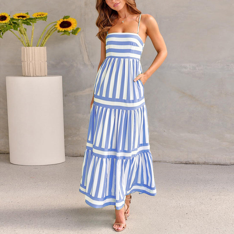 Vestido Maxi Coastal Vibes – Conforto e Cor em Um
