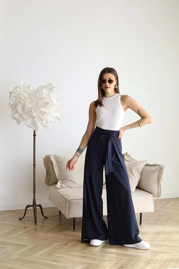ARIANE – CALÇA FEMININA DE LINHO PANTALONA