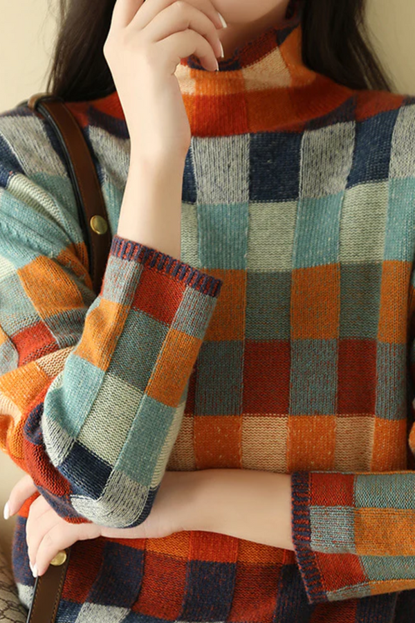 Madi - Gola alta patchwork luxo