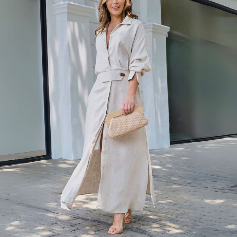 Freedom | Vestido Maxi Elegante com Decote em V