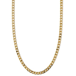 Colar Corrente Flat Link Curb | Ouro