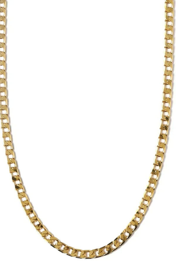 Colar Corrente Flat Link Curb | Ouro
