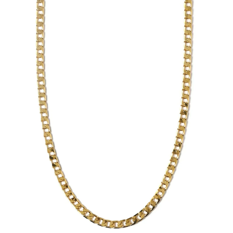 Colar Corrente Flat Link Curb | Ouro