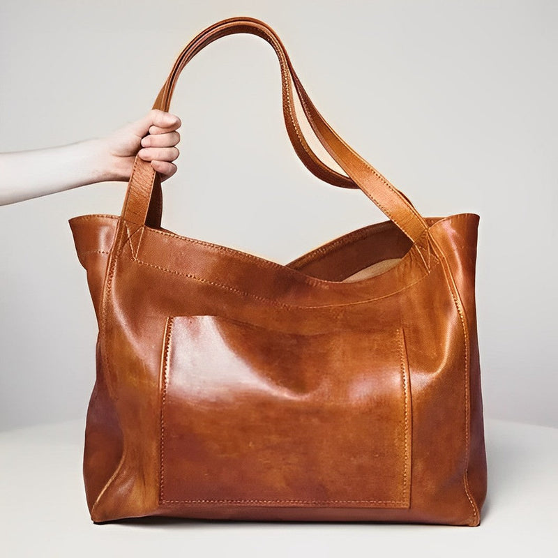 Amelia™ - Bolsa de Ombro Vintage de Couro