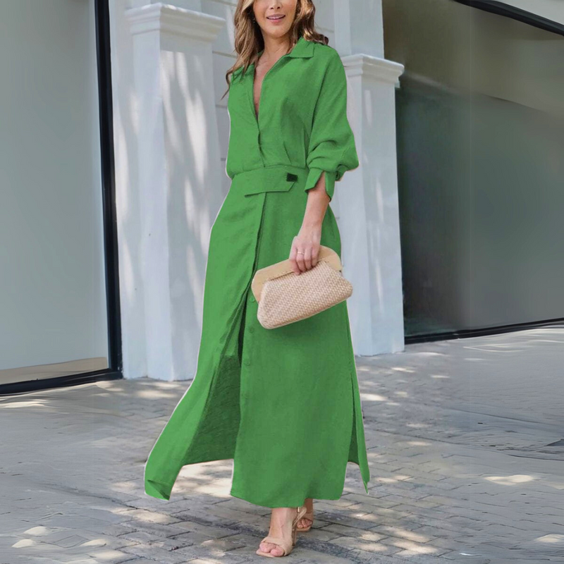 Freedom | Vestido Maxi Elegante com Decote em V