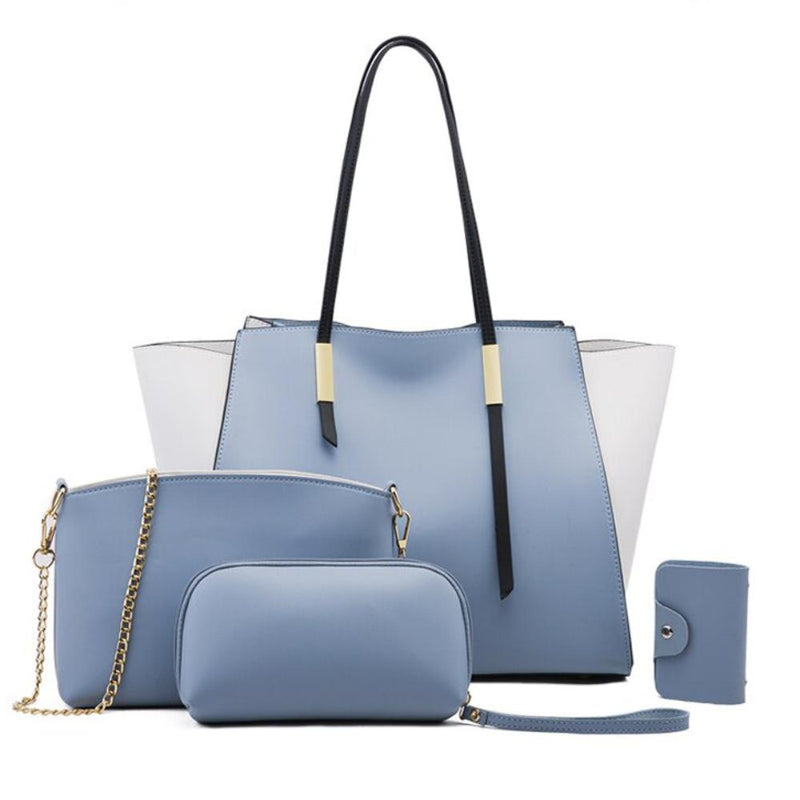 Conjunto de Charme Isabella™ | Luxuoso Conjunto de Bolsa Tote com 4 Peças