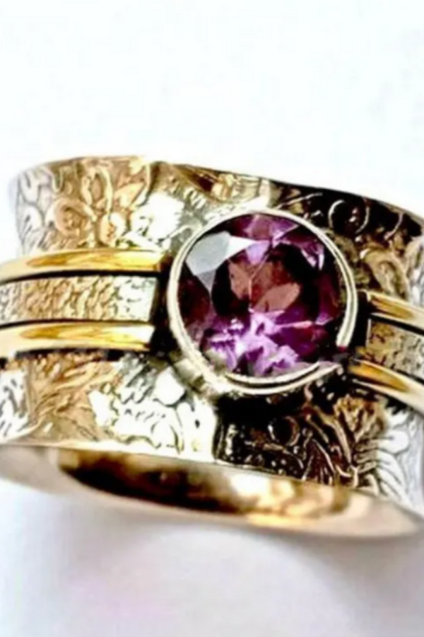 Anel de Meditação de Cristal Boêmio