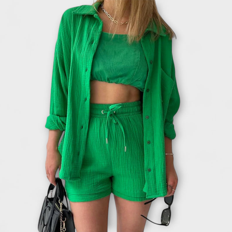 Roselina | Top e Calça Elegantes