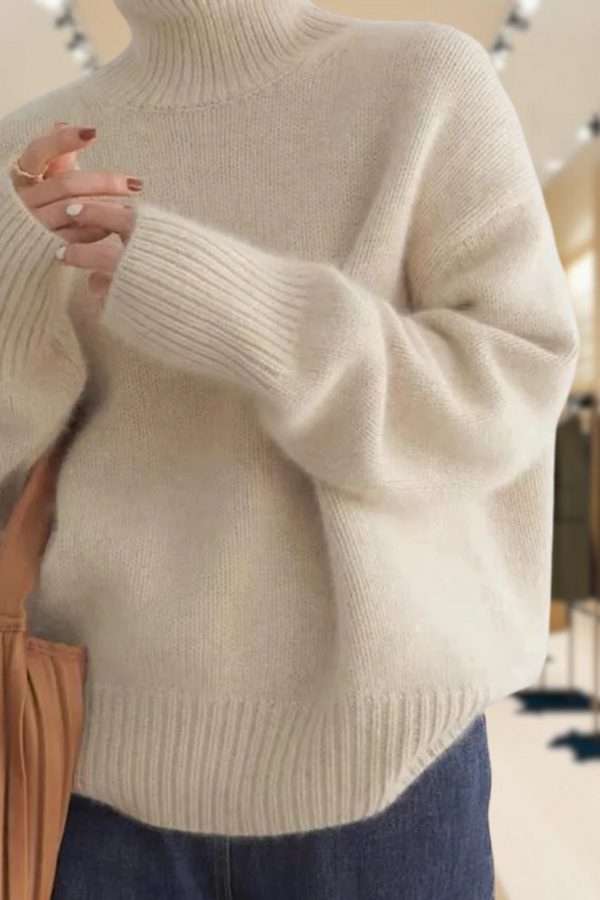 Mirrin - Suéter de Gola Alta