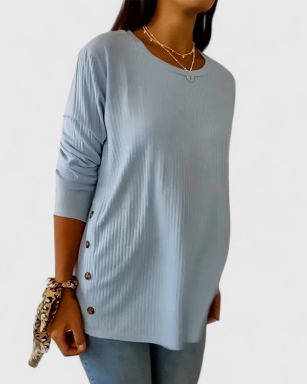 Megan™ | Blusa Elegante de Gola Redonda