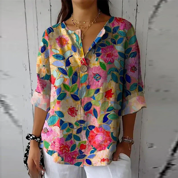 Mavis | Blusa Casual com Estampa Floral