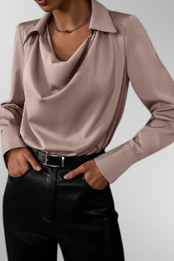 Violet™ | Blusa de Cetim Elegante
