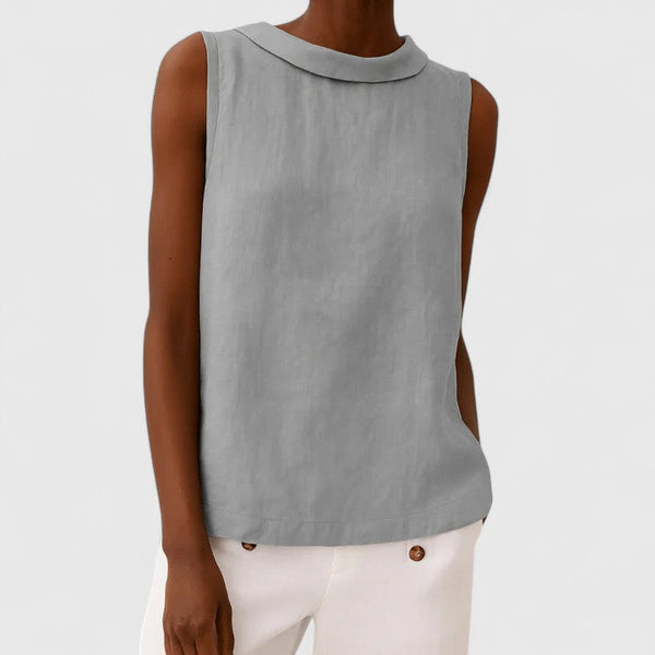 Anastine | Blusa Elegante com Gola Rolê