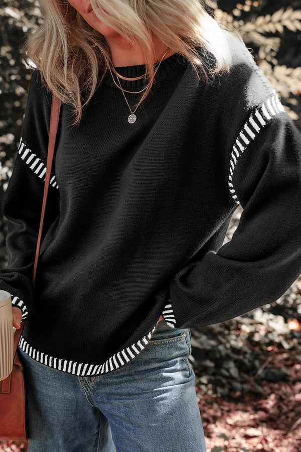 Marisa - Suéter Contrastante Chic