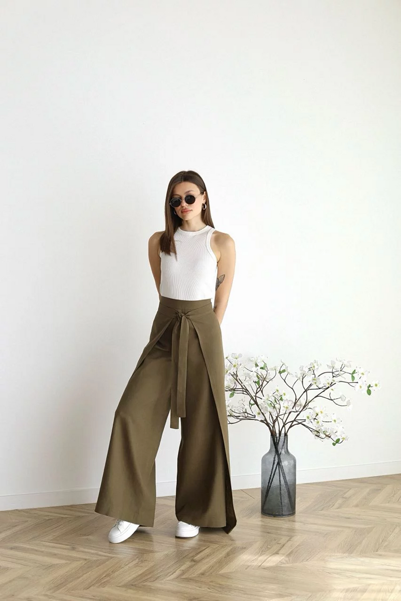 ARIANE – CALÇA FEMININA DE LINHO PANTALONA