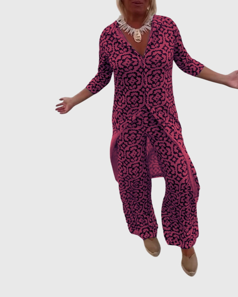 Gabriella™ | Conjunto Vintage Elegante de Duas Peças