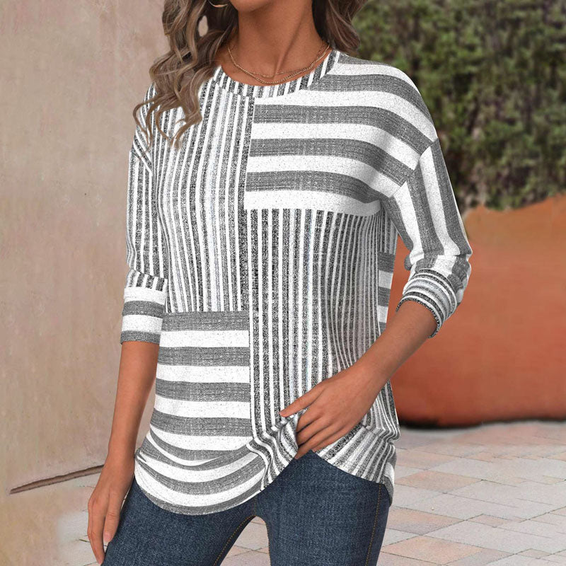 Miki | Blusa Confortável Listrada