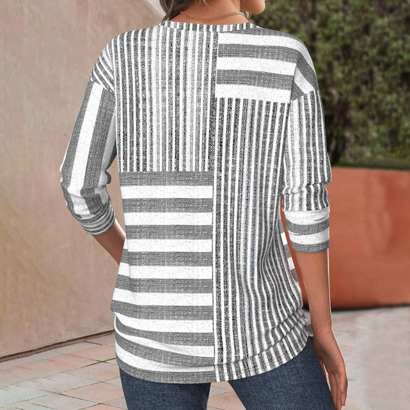 Miki | Blusa Confortável Listrada