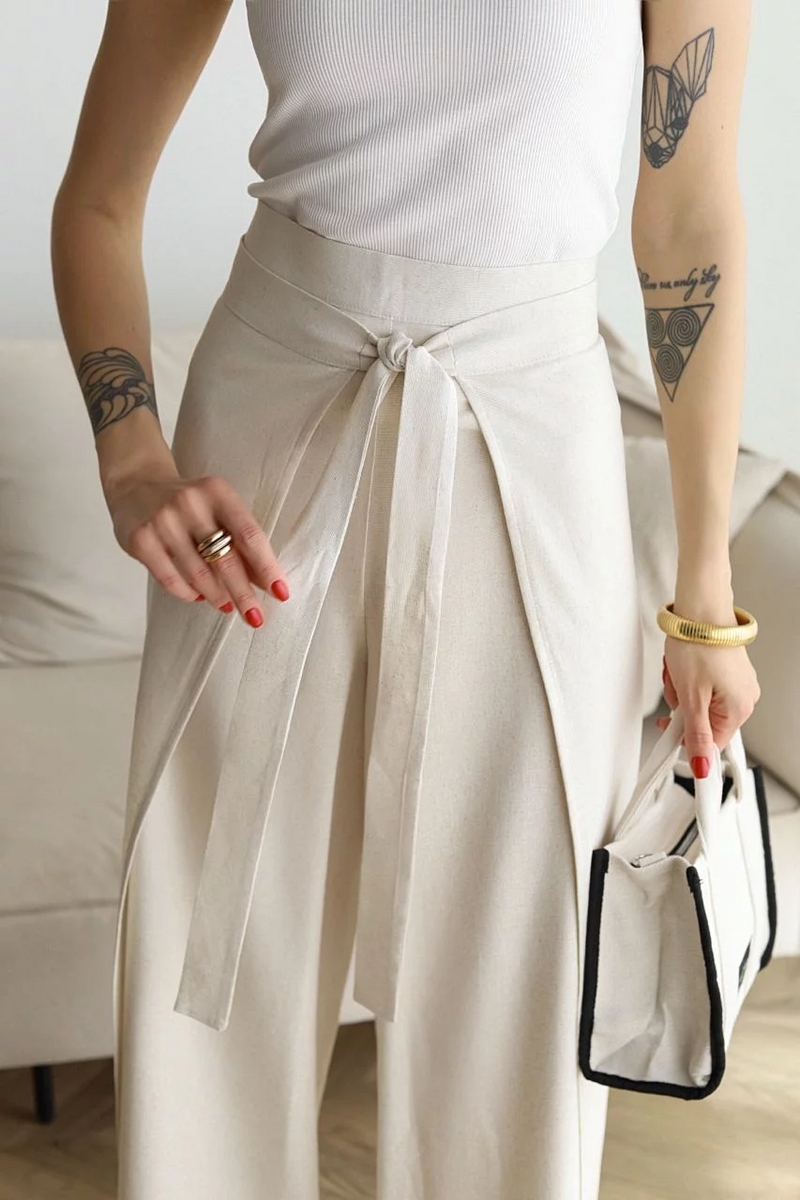 ARIANE – CALÇA FEMININA DE LINHO PANTALONA