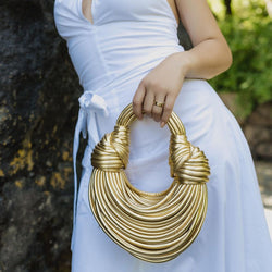 Ellie™ - Bolsa Dourada Estilosa de Luxo