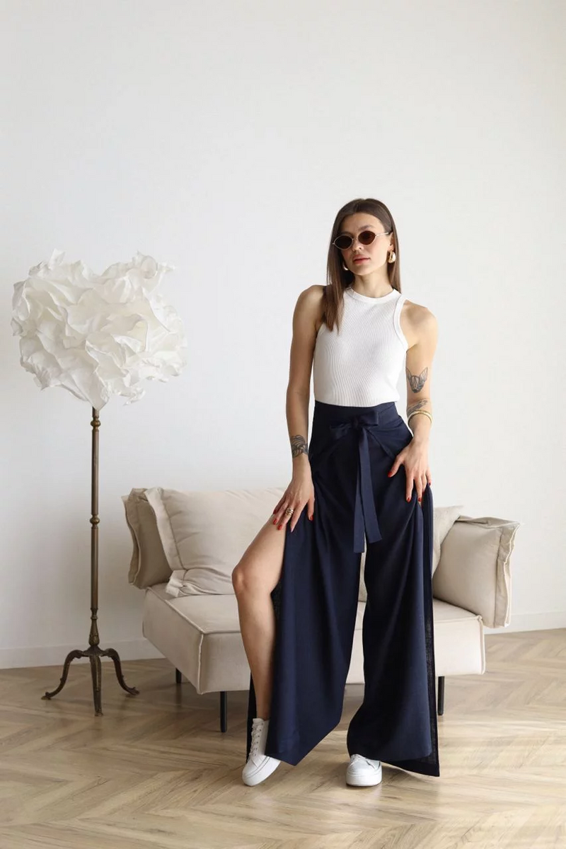 ARIANE – CALÇA FEMININA DE LINHO PANTALONA