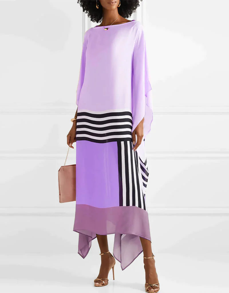 Rilinda | Kaftan Elegante com Estampa Geométrica