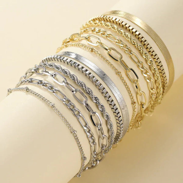 Conjunto de Pulseiras Ellis Renner | Ouro