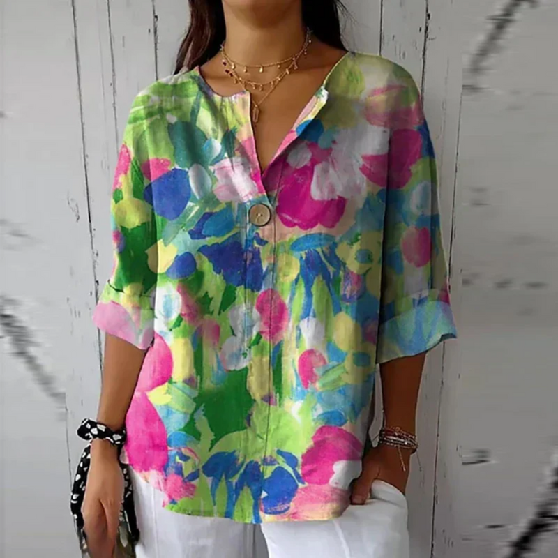 Mavis | Blusa Casual com Estampa Floral