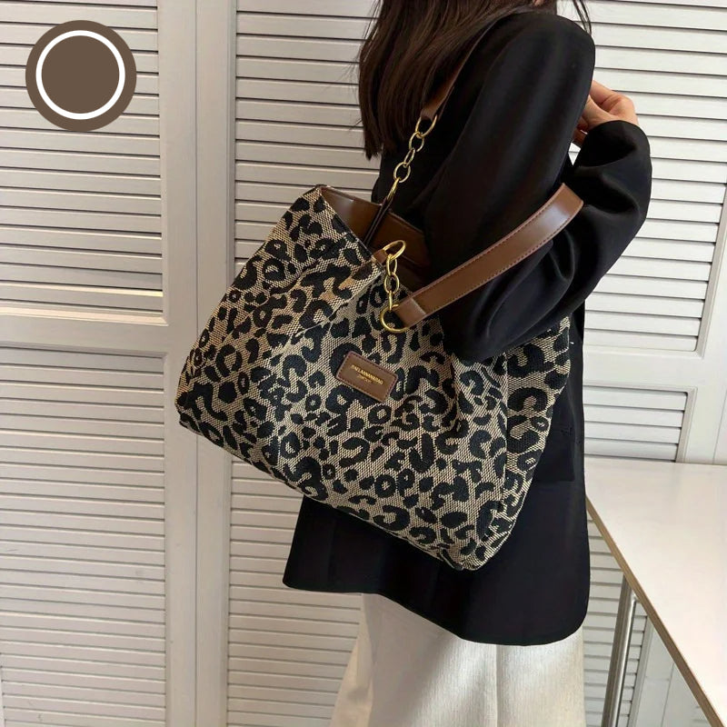 Olivia™ - Bolsa de Lona com Detalhes Feitos à Mão