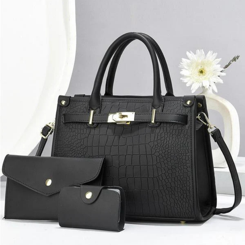 Scarlett™ - Conjunto de Bolsas Croco Premium Allure