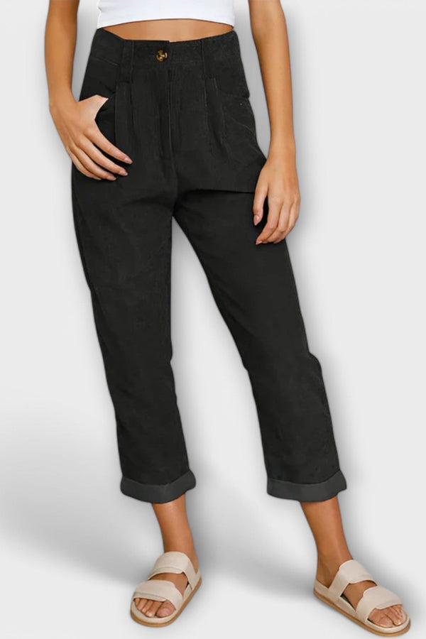 Jeans modernos com cadarços contemporâneos