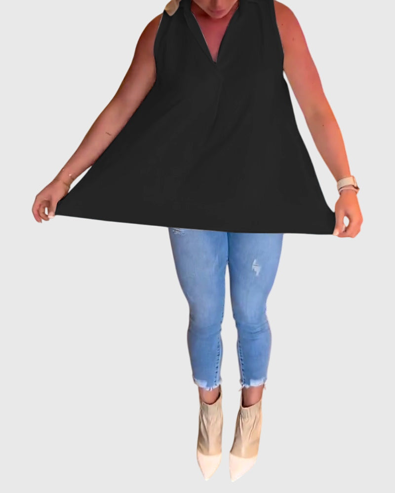 Lina™ | Blusa sem mangas