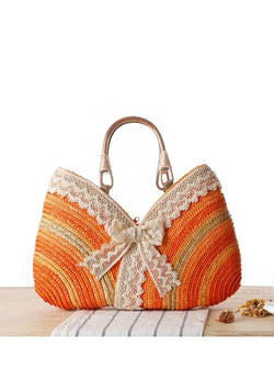 Ellie™ - Bolsa Tote Tecido com Detalhes Feitos à Mão