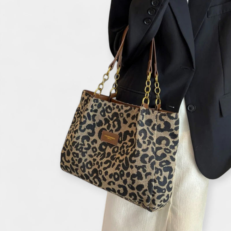 Bolsa de Ombro com Estampa Animal